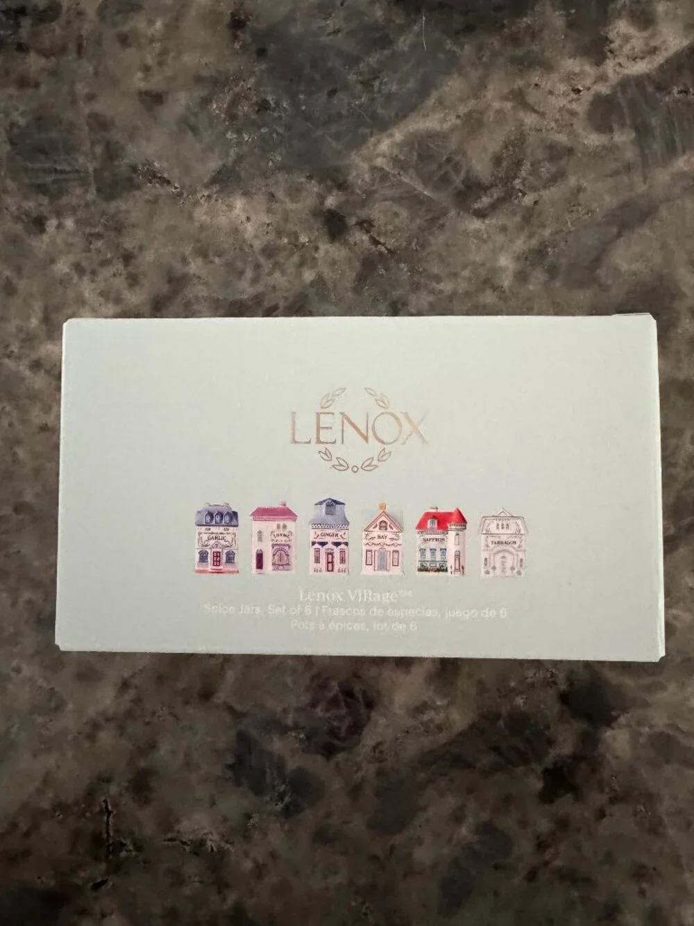 Lenox Spice Village 6-Piece Gourmet Way Spice Jar Set New in Box